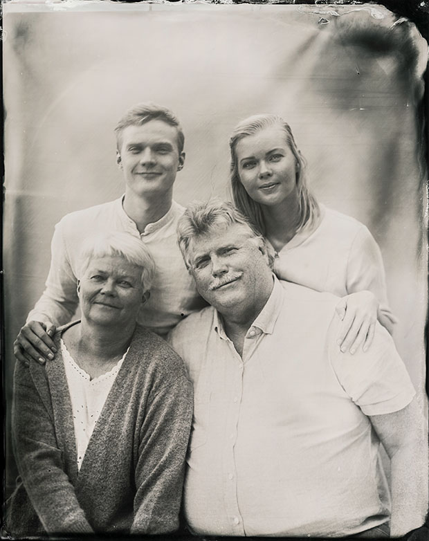 fotografía vintage siglo XIX familia